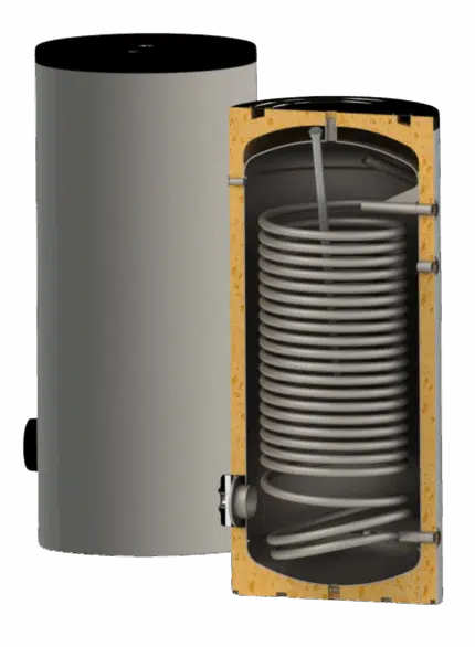Sunsystem, бойлер с една сдвоена серпентина SWPN-2L-150 ЕМАЙЛ